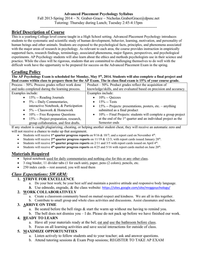 File AP Psychology Basic Course Info