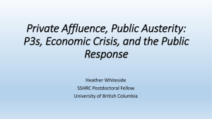 P3s, Economic Crisis, and the Public Response