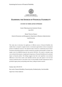 Examining the Sources of Financial Flexibility