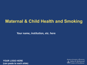 Maternal & Child Health