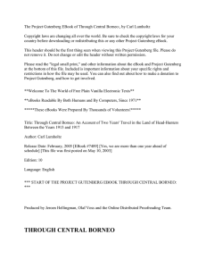 The Project Gutenberg EBook of Through Central Borneo:, by Carl