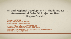 Oil and Regional Development in Chad Impact Assessment