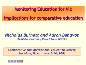 Implications for comparative education