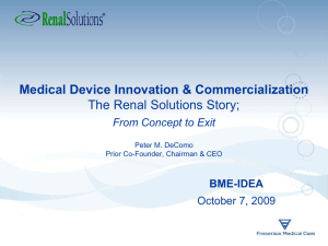 Medical Device Innovation & Commercialization