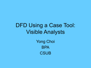 DFD Using Case Tools – Visible Analysts