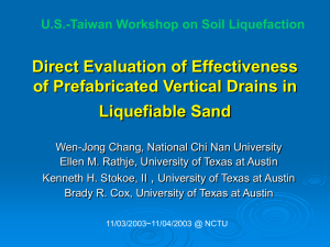 Direct Evaluation of Effectiveness of Prefabricated Vertical Drains in