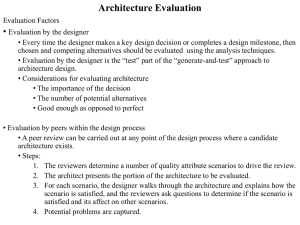 Architecture Evaluation