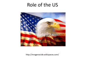 Role of the US