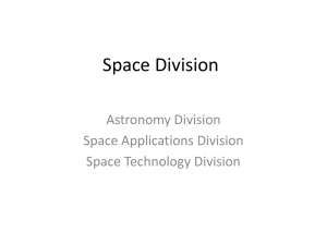 Research Projects Space Division 2015