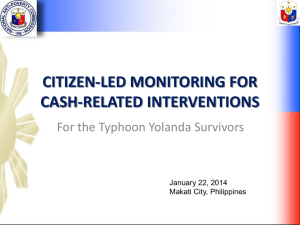 Citizen-led Monitoring for cash-related