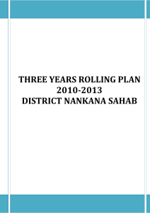 nankana sahib - policy and strategic planning unit