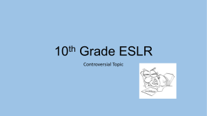 10th Grade ESLR