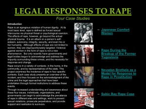 legal responses to rape