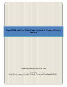 Liquid Milk and Feed Value Chain Analysis in Wolmera District