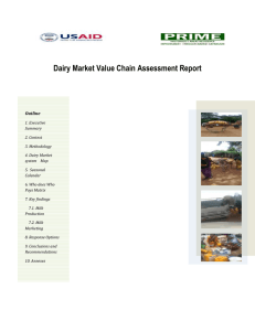 Dairy Market Value Chain Assessment Report