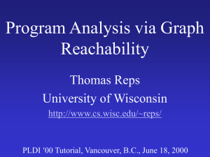 Program Analysis via Graph Reachability