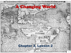 Ch. 3 Lesson 2 A Changing World