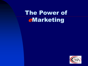 The Power of eMarketing - The eMarketing Association