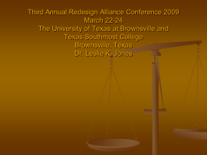 The University of Texas at Brownsville and Texas Southmost
