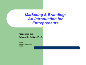 Marketing & Branding (PowerPoint file)