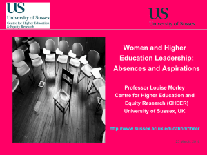 Women and Higher Education Leadership