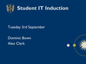 Student IT Induction
