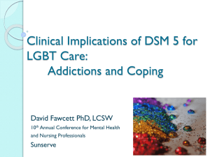 Clinical Implications of DSM 5 for LGBT Care