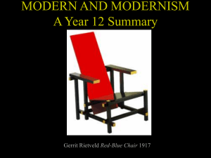 MODERN AND MODERNISM A Year 12 Case Study