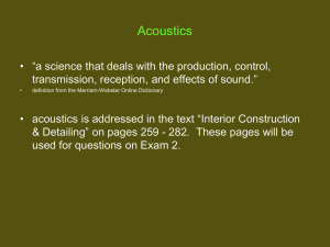 Music and Drama Theater Acoustics