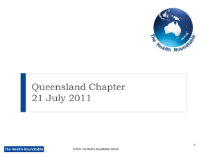Queensland Chapter Overview