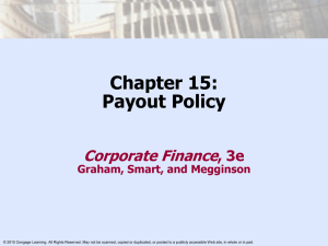 Payout Policy - Cengage Learning