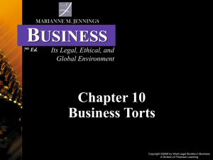 Jennings 7th Ed. Business-Legal Ethical Global