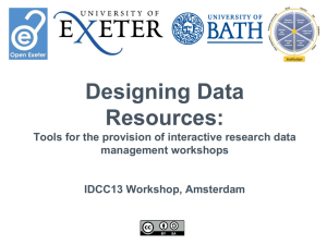 Designing Data Management Training at the University of Bath