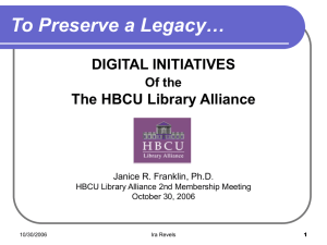Digital Business Plan - HBCU Library Alliance