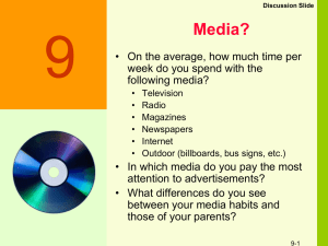 Figure 8-1 Factors Affecting the Media Plan