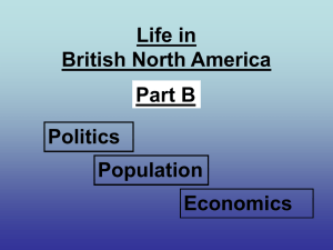 Life in British North America