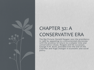 CHAPTER 32: A Conservative Era