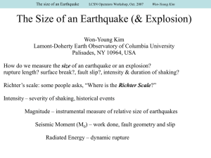 Earthquakes in the Stable Continental Regions - Lamont
