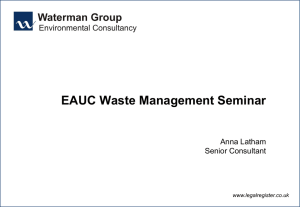 Waste Essentials Presentation - Anna Latham
