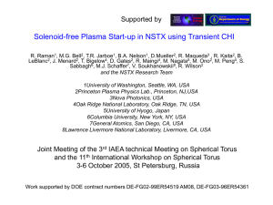 Solenoid-free Plasma Startup in NSTX using Transient CHI