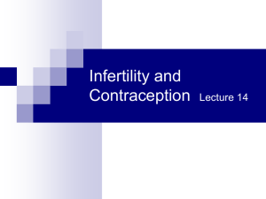 Contraception-Infertility Lecture 14