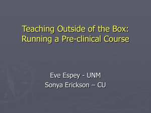 Teaching Outside of the Box: Running a Pre