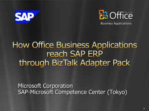 How Microsoft Office Business Applications reach SAP ERP through