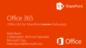 Office 365 for SharePoint Geeks