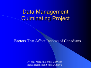 Data Management Culminating Project
