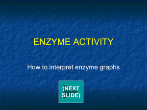 Speed of enzyme