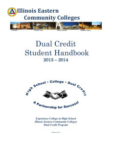 What is Dual Credit? - Illinois Eastern Community Colleges