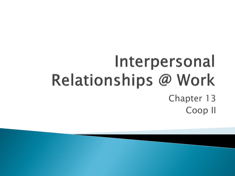 interpersonal relationships at work essay