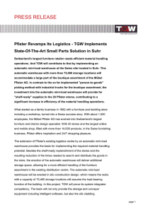 Pfister Revamps Its Logistics