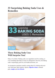 Baking Soda Uses: HOME